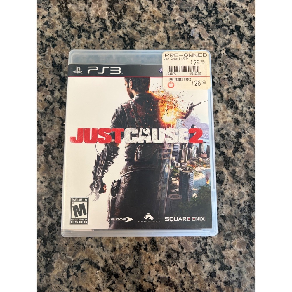 Just Cause 2 Sony PlayStation 3 PS3 Action Adventure Game Square Enix Untested